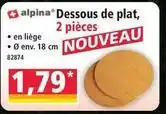 Norma Alpina - dessous de plat, 2 pièces offre