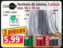 Norma Cook - torchons de cuisine, 3 pièces offre