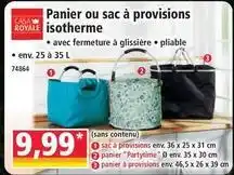 Norma Casa - panier ou sac à provisions isotherme offre