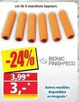 Norma Finish - set de 6 manchons laqueurs offre