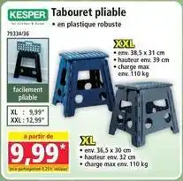 Norma Tabouret pliable offre
