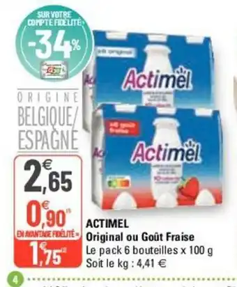 G20 Actimel offre