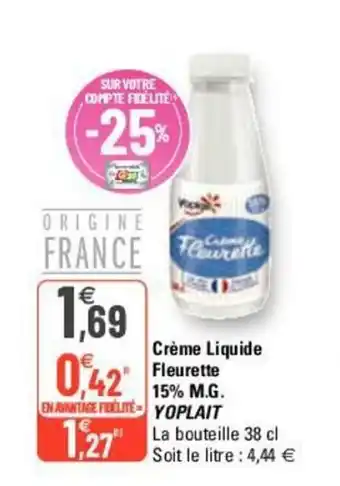 G20 Crème Liquide offre