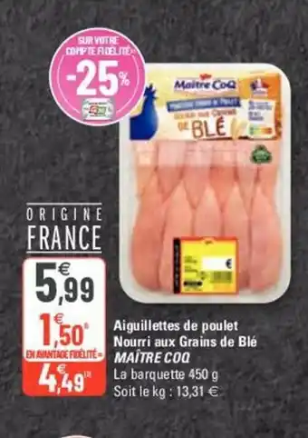 Aiguillettes de Poulet