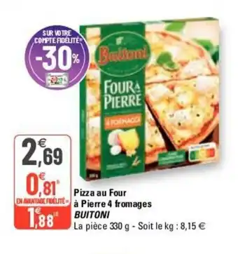 G20 Pizza Au Four offre
