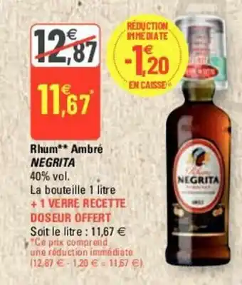 G20 Rhum Ambré offre