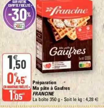 Préparation Ma Pâte à Gaufres
