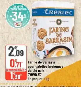 G20 Farine de Sarrasin offre
