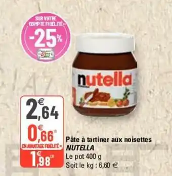 G20 Pâte à Tartiner Aux Noisettes offre
