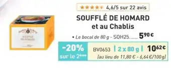 Soufflé de homard et au chablis