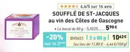 Comtesse du Barry Soufflé de saint-jacques au vin des Côtes de Gascogne offre