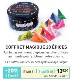 Comtesse du Barry BADRIN COFFRET MAGIQUE 20 ÉPICES offre