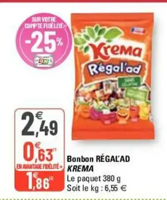 G20 Bonbon Régal'Ad offre