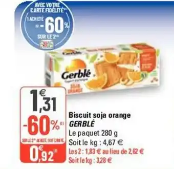 G20 Biscuit Soja Orange offre