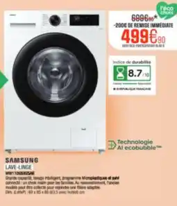 Extra Samsung lave-linge offre