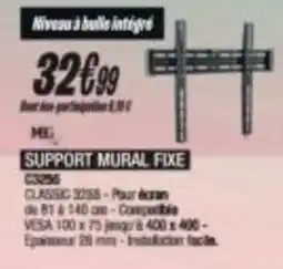 Blanc Brun SUPPORT MURAL FIXE offre