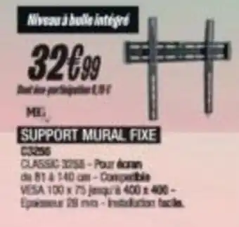 SUPPORT MURAL FIXE