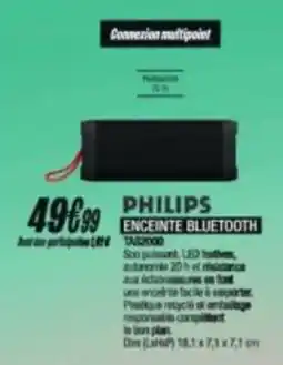 Blanc Brun PHILIPS ENCEINTE BLUETOOTH offre