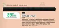 Extra TCL BARRE DE SON 2.0 offre