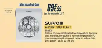 SUPRA APPOINT SOUFFLANT