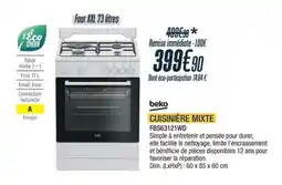Proxi Confort beko CUISINIÈRE MIXTE offre