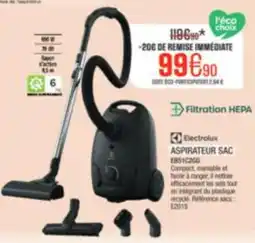 Extra Electrolux ASPIRATEUR SAC offre