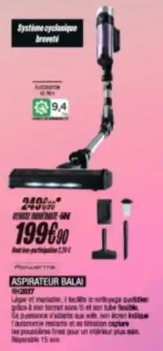 Blanc Brun ROWENTA ASPIRATEUR BALAI offre