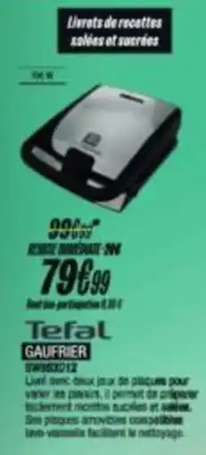 Blanc Brun Tefal GAUFRIER offre