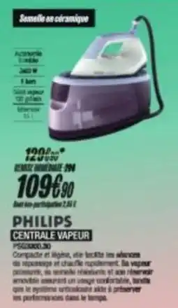 Blanc Brun Philips centrale vapeur offre