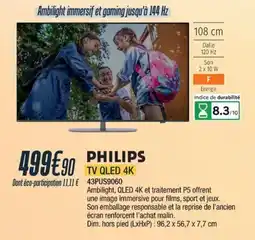Proxi Confort Philips tv qled 4k offre