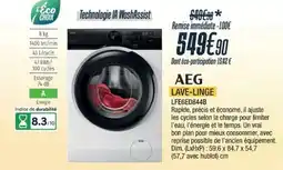 Proxi Confort AEG LAVE-LINGE LFE6ED844B offre