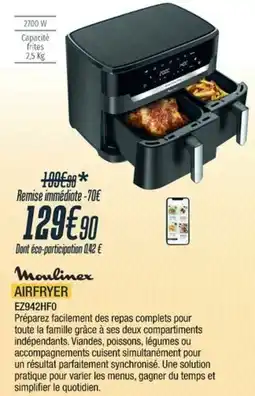 Proxi Confort Moulinex airfryer offre
