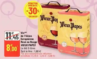 G20 Vin de l'Union offre