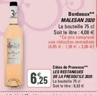 G20 Côtes de Provence offre