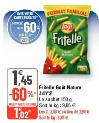 G20 Fritelle Goût Nature offre