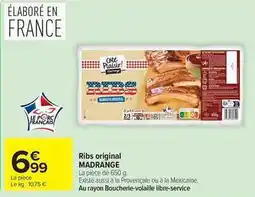 Carrefour Madrange - ribs original offre