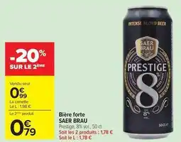 Carrefour Bière forte offre