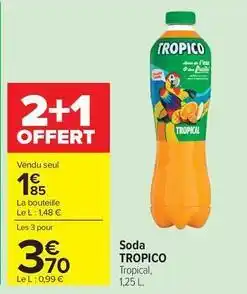 Carrefour Tropico - soda offre