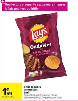 Carrefour Lay's - chips ondulées aromatisées offre