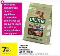 Carrefour Ultima - croquettes pour chat sans céréales offre