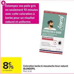 Carrefour Marcel - coloration barbe & moustache brun naturel offre
