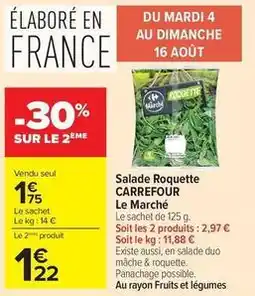 Carrefour Market Carrefour - salade roquette offre