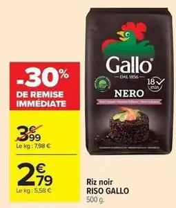 Carrefour Market Gallo - riz noir offre