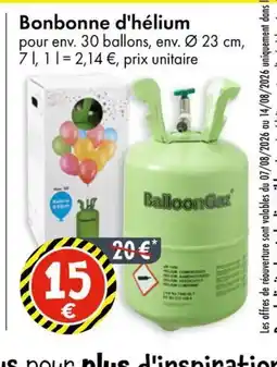 TEDi Bonbonne d'hélium offre