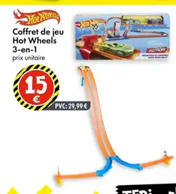 TEDi Coffret de jeu Hot Wheels 3-en-1 offre