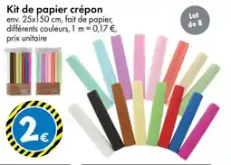 TEDi Kit de papier crépon offre