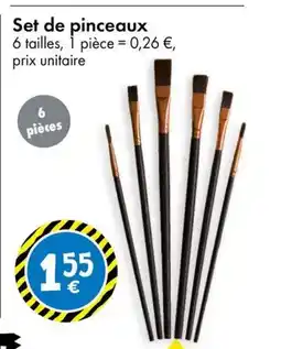 TEDi Set de pinceaux offre