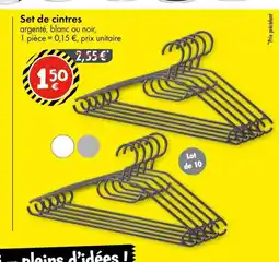 TEDi Set de cintres offre