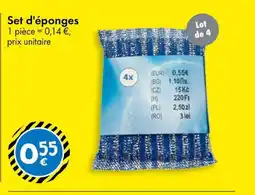 TEDi Set d'éponges offre