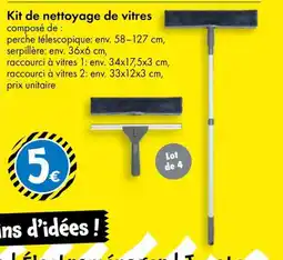 TEDi Kit de nettoyage de vitres offre